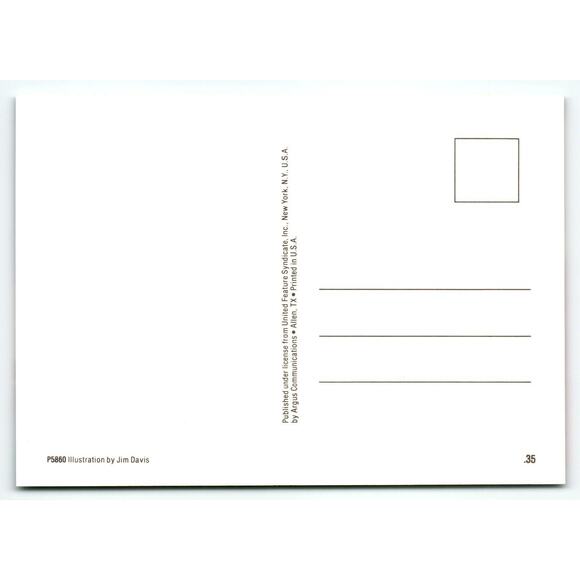 Vintage Garfield Postcard "Sorry I Haven't Written" Boat Dock Unused 1978 - Picture 2 of 2